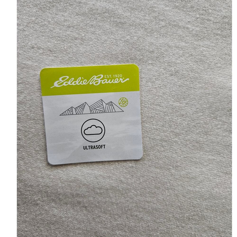 NWT Women's Eddie Bauer Crew Neck Sweatshirt LS Cream Super Soft Size XL - Picture 5 of 10